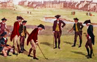 ゴルフの歴史的絵画